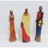 Three Sole Journey figures, tallest 55cm, (3)