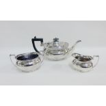 Three piece Epns tea set (3)