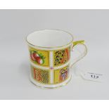 Royal Crown Derby 'ABC Millennium 2000' mug, with printed backstamps, 8cm high