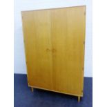 Meredew light oak double wardrobe, 182 x 122cm