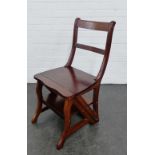 Reproduction metamorphic library step chair 85 x 40cm