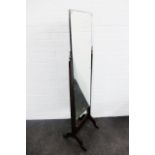 Cheval mirror, 164 x 45cm