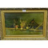 'Donkeys' Giltwood framed Oilograph, 47 x 29cm