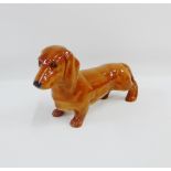 Beswick 'Dachshund' with printed backstamps, 22cm long