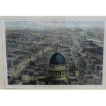 View of London From St Paul's, Looking Eastward, a coloured print by J Sulman for the Illustrated