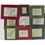 A quantity of English & Ireland county coloured maps to include Essex by Zatta together with Channel