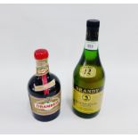 A bottle of Drambuie 40% vol 70cl together with Napoleon Reserve Especial Brandy 36% vol, 1 litre (