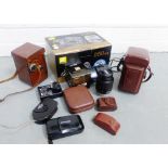 Collection of vintage cameras etc. (a lot)