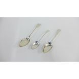 William IV Old English pattern spoon, London 1832 and two others (3)