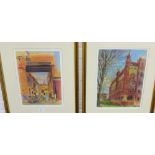 Armstrong, a pair of coloured limited edition prints to include 'Paddy's Market' and 'Templeton'