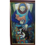 Lynn Bennett Mackenzie 'The Widow' Oil-on-Canvas Signed and framed, 50 x 88cm