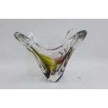 Max Verborket, Maestricht art glass vase, signed, etched signature to the base, 19cm high