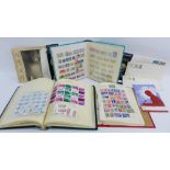 Collection of four stamp albums etc., (a lot)