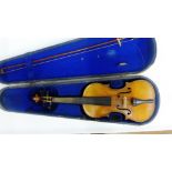 Violin in a fitted case