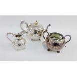 Late 19th / early 20th century Epns three piece teaset, (3)