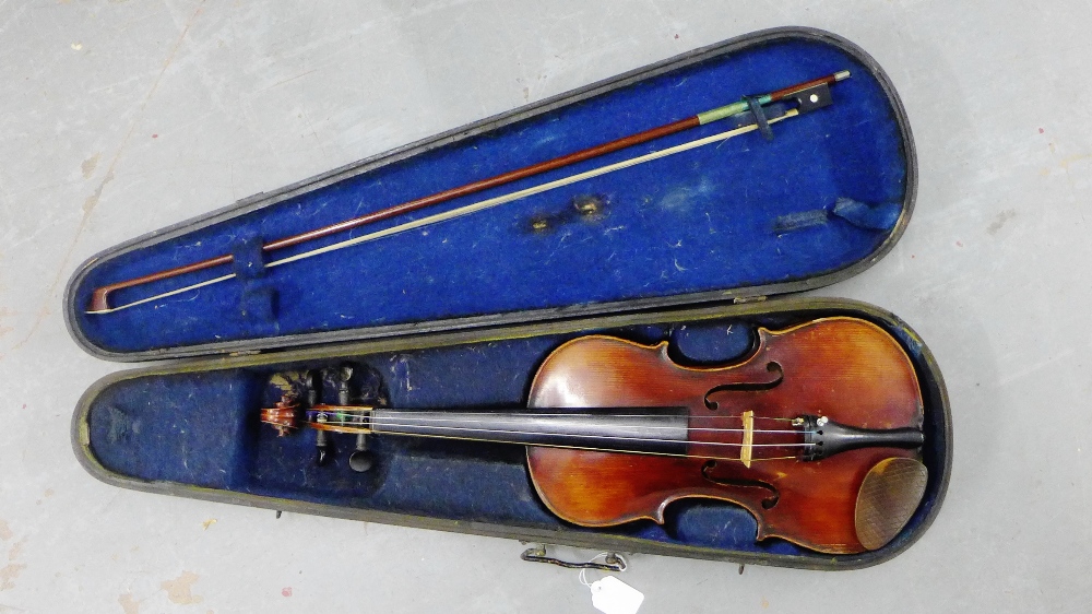 Violin in a fitted case