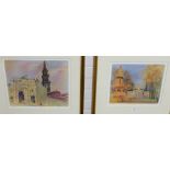 Armstrong, pair of coloured limited edition prints to include 'Glasgow Green' and 'The Briggait', in