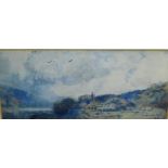 Mason Hunter A.R.S.A., R.S.W., 1854-1921 'Landscape' Watercolour Signed, in a glazed giltwood frame,
