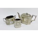 Epns three piece teaset, (3)