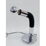 Targetti Italian adjustable table lamp on circular base,