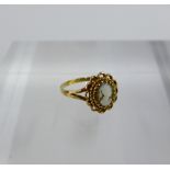 9 carat gold Cameo dress ring, UK ring size N