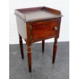 Victorian mahogany pot cupboard, 70 x 42cm