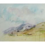 Christine Woodside RGI RSW (b.1946) 'Mountain Landscape' Watercolour Signed in pencil, dated '85, in