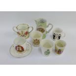 Collection of early 20th Century Royal commemorative porcelains and pottery (a lot)