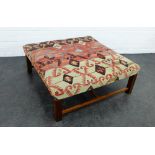 Large centre stool with upholstered top, 38 x 92cm