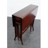 Mahogany Sutherland table, 64 x 62cm