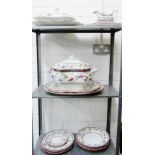 Cauldon Ltd, 'Jessamine' patterned dinner service, retailed by Mappin & Webb comprising tureens,