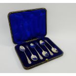 Cased set of six silver teaspoons, Birmingham 1912 (6)