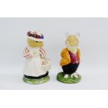 Two Royal Doulton figures to include Lord and Lady Wood Mouse, with printed backstamps, 10cm, (2)