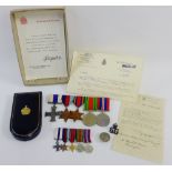 WWII Military Cross medal group of five awarded to Captain A.J.F. Tannock MC, Royal Scots,
