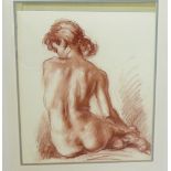 Alan Sutherland (b.1931) 'Female Nude' Pastel In a glazed frame, 40 x 50cm