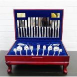 Viners Parish Collection silver plated fifty-eight piece cutlery canteen (58)