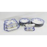 Quantity of Burleigh ware blue and white 'Orient' patterned table wares to include dinner plates,