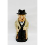 Royal Doulton 'Winston Churchill' Toby Jug with printed backstamps, 23cm high