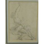 After Cipriani Pencil drawing, in a glazed frame, 10 x 15cm