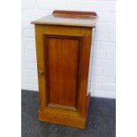 Mahogany ledgeback pot cupboard, 78 x 38cm