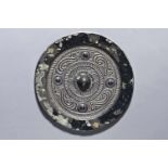 SMALL MIRROR WITH CLOUD DRAGONSBronzeChina, Han dynasty style, possibly laterOf circular form, the