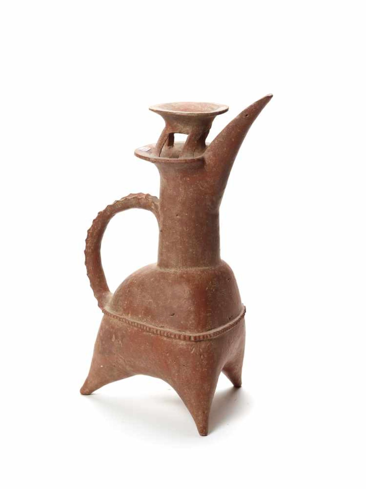 A CHINESE GUI TRIPOD VESSEL – C. 2800-2400 BC.CeramicChina, Dawenkou Culture, Neolithic period, c.