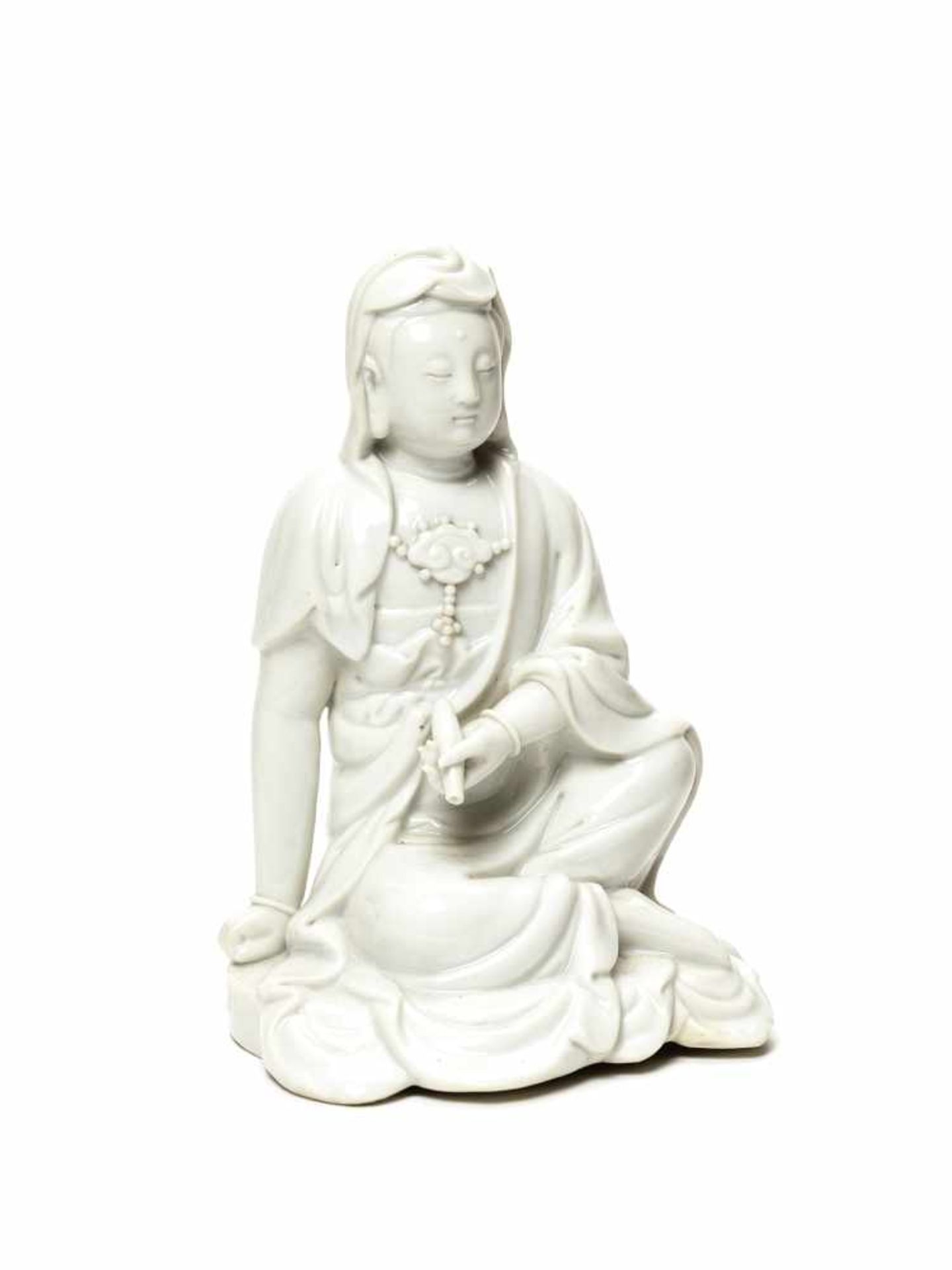 BLANC DE CHINE PORCELAIN GUANYIN – QING DYNASTY Blanc-de-Chine porcelainChina, Qing Dynasty (1644-