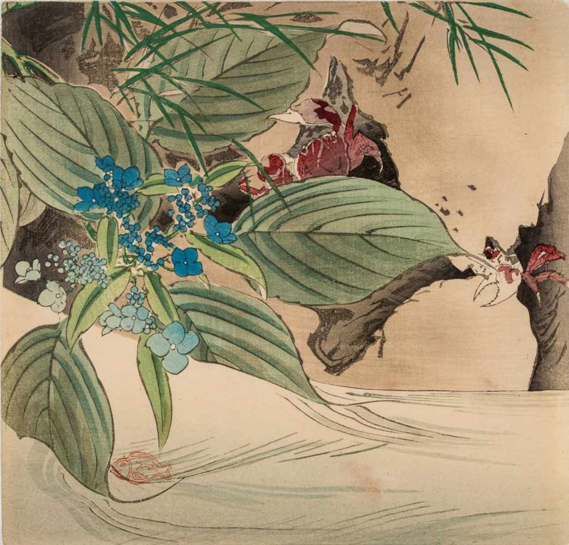 SEVEN JAPANESE COLOR WOODBLOCK PRINTS, 19TH CENTURYOriginal color woodblock printsJapan, 19th - Image 8 of 8