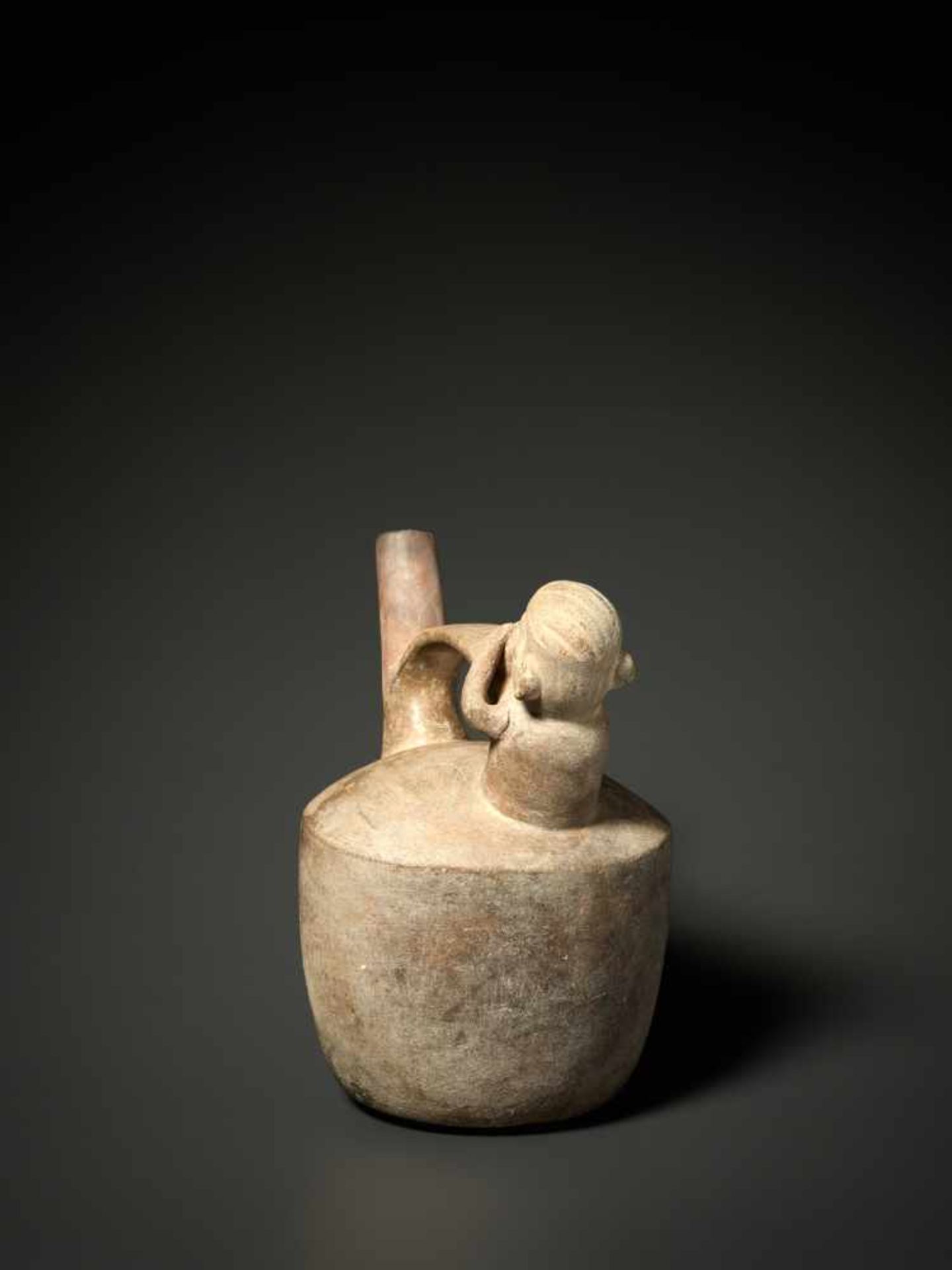 WHISTLE - SALINAR CULTURE, PERU, C. 200 BCGrayish fired claySalinar culture, Peru, c. 200 - Image 5 of 5