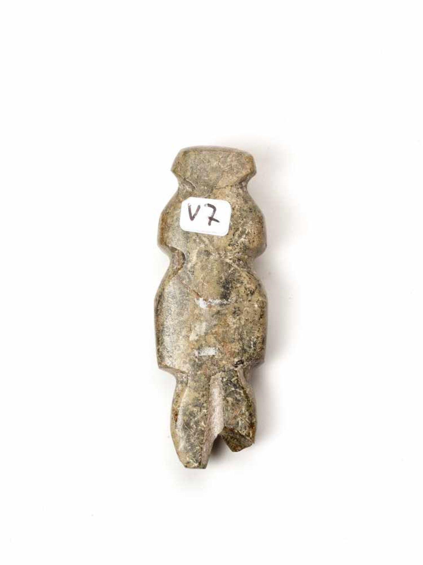 SMALL STANDING FIGURE - MEZCALA CULTURE, MEXICO, C. 500 BCStoneMezcala culture, Mexico, c. 500 - Image 3 of 3