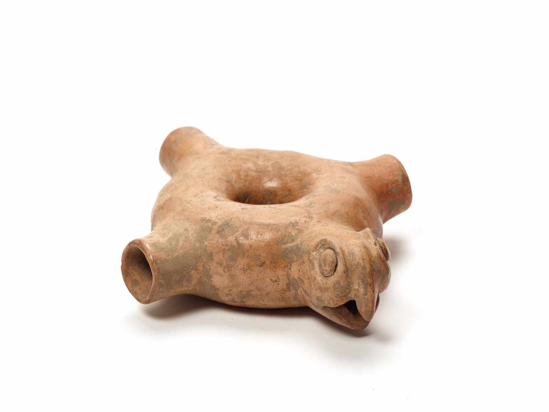 MAYA TUBE OBJECT, TIQUISATE REGION, GUATEMALA, C. 700-900 ADFired clayMaya, Tiquisate region,