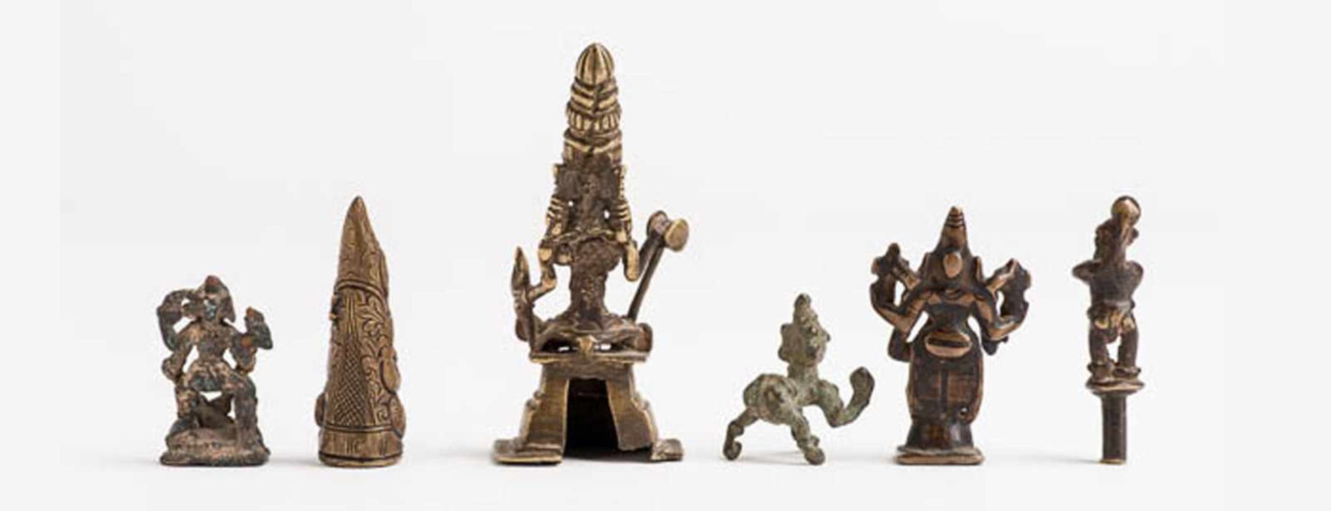 A GROUP OF SIX INDIAN AND NEPALESE DEITIES AND SAINTSBronzeIndia and Nepal, c. 17th to 19th - Image 2 of 2