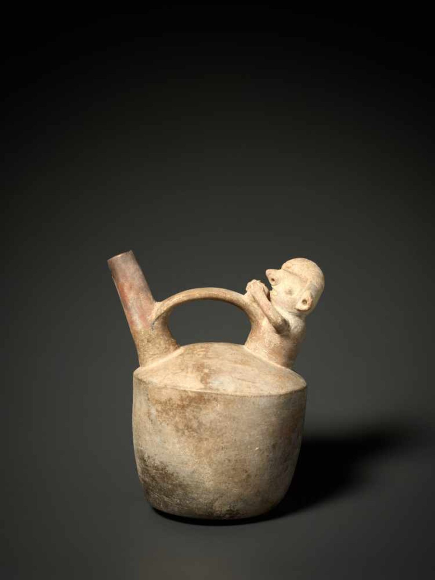 WHISTLE - SALINAR CULTURE, PERU, C. 200 BCGrayish fired claySalinar culture, Peru, c. 200 - Image 3 of 5