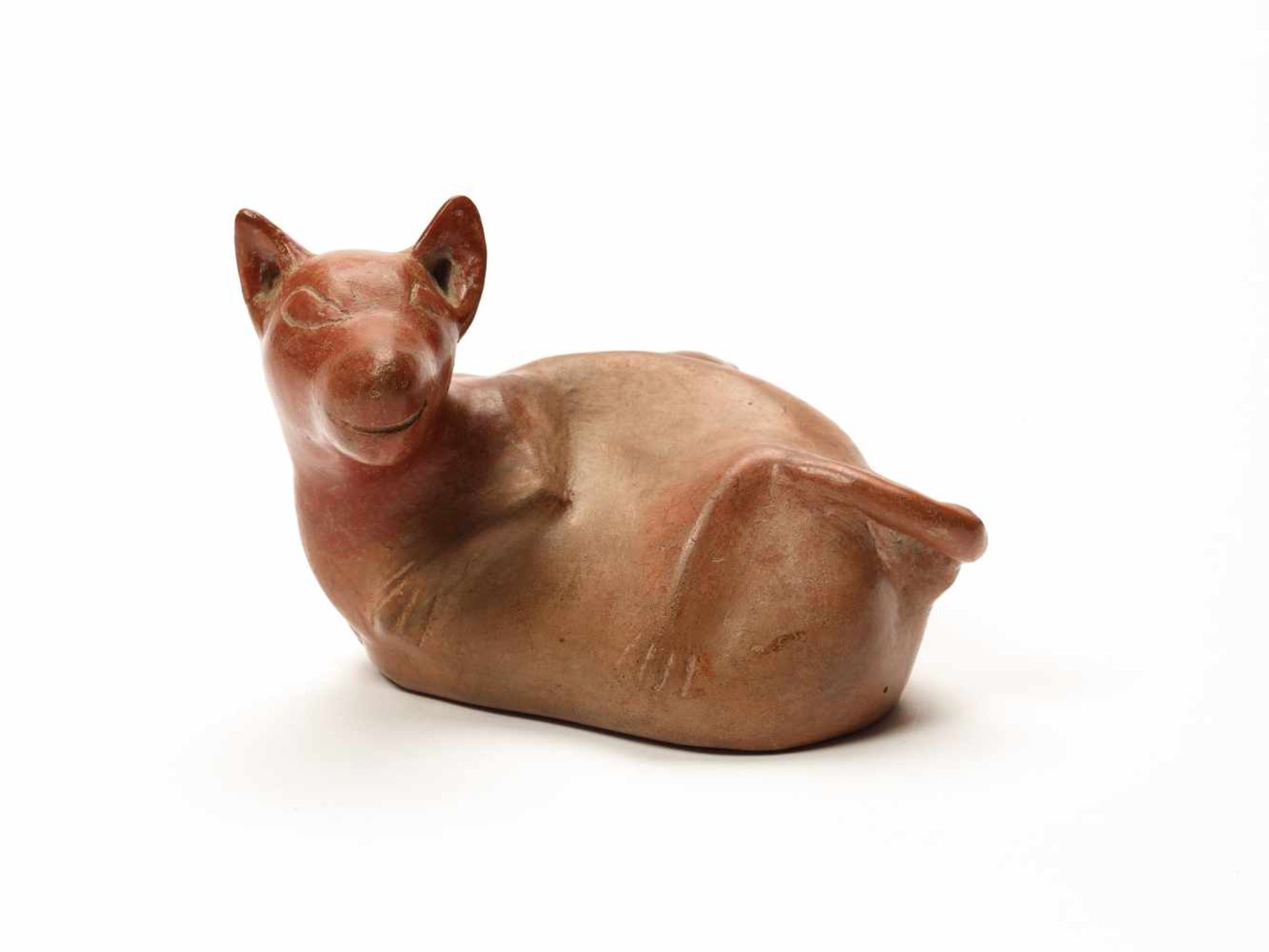 TL-TESTED DOG-SHAPED VESSEL– COLIMA CULTURE, COLOMBIA, C. 4TH CENTURYReddish fired clayColima - Image 4 of 4